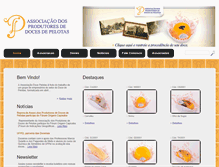 Tablet Screenshot of docesdepelotas.org.br